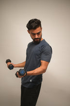 Granite Grey Melange Everyday Essential Tee (Regular Fit)