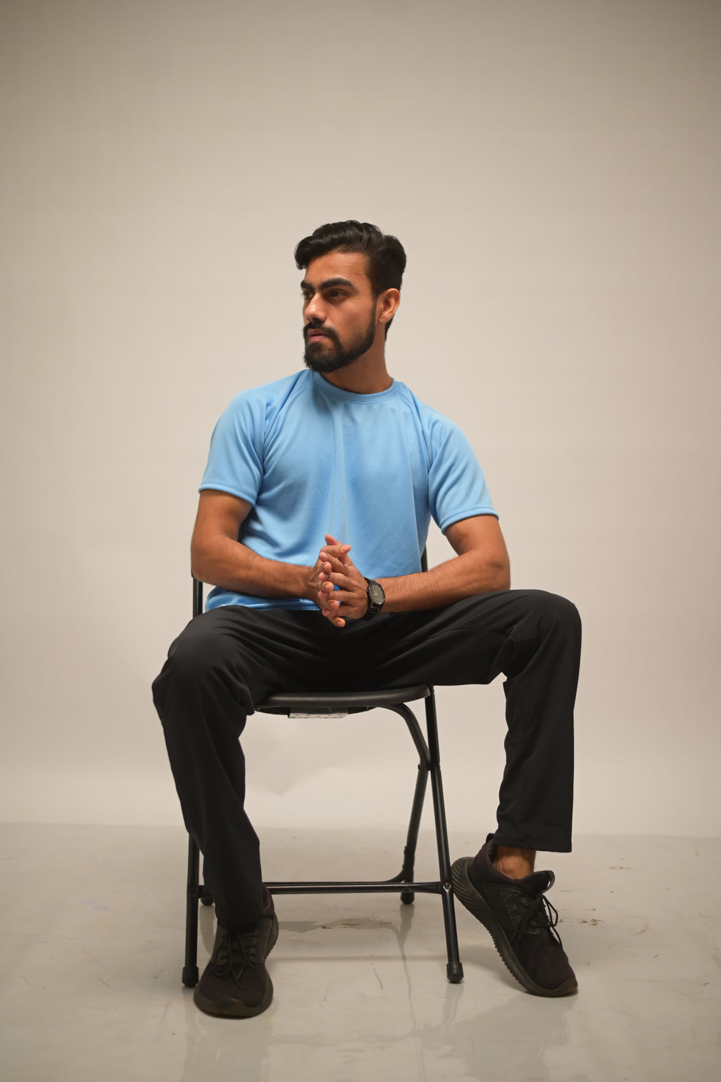 Iced Aqua Pro-Performance Dot-Knit Tee (4-Way Stretch)