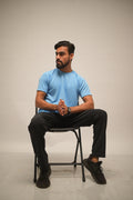 Iced Aqua Pro-Performance Dot-Knit Tee (4-Way Stretch)
