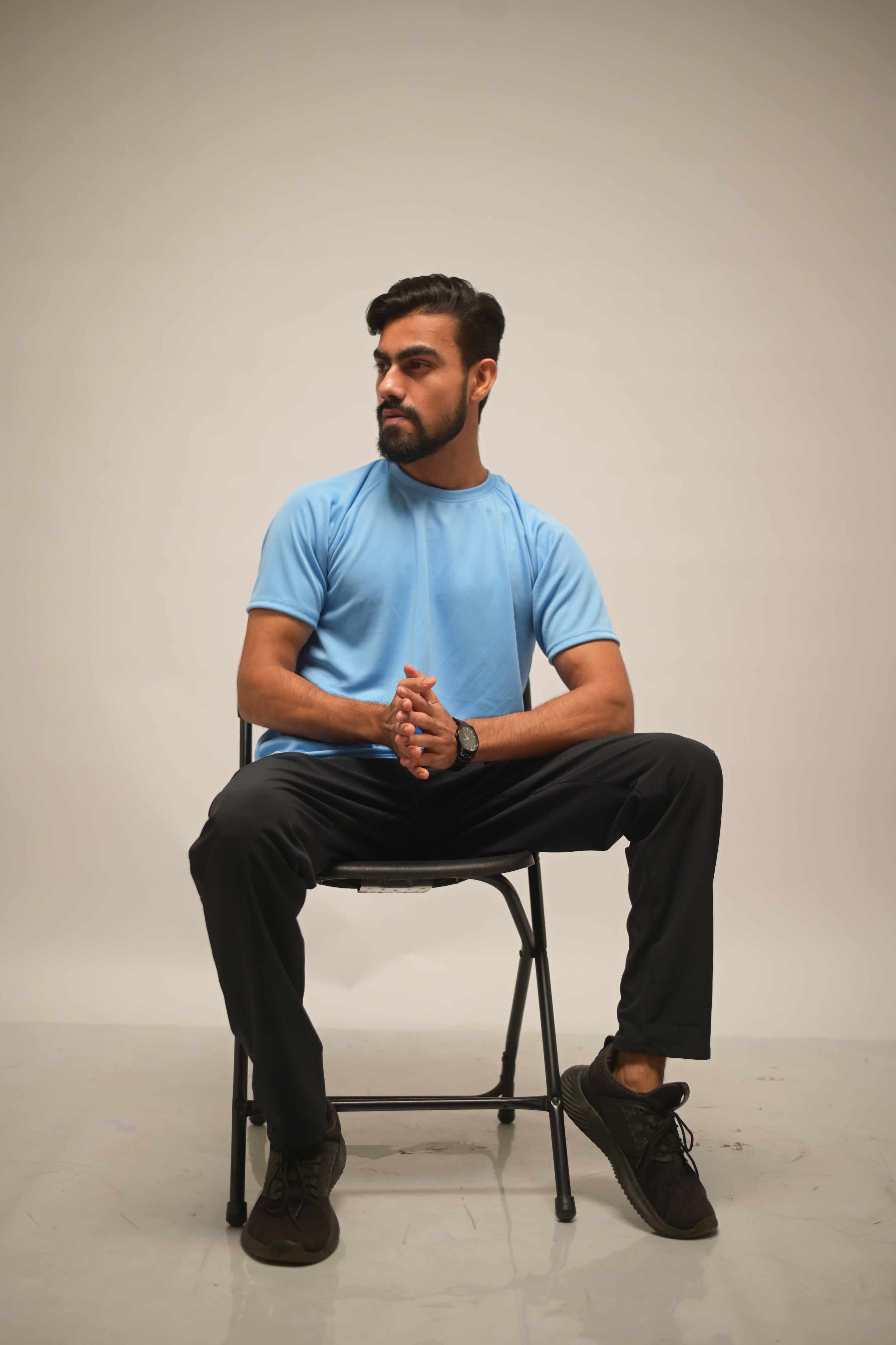 Iced Aqua Pro-Performance Dot-Knit Tee (4-Way Stretch)