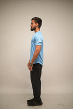 Iced Aqua Pro-Performance Dot-Knit Tee (4-Way Stretch)