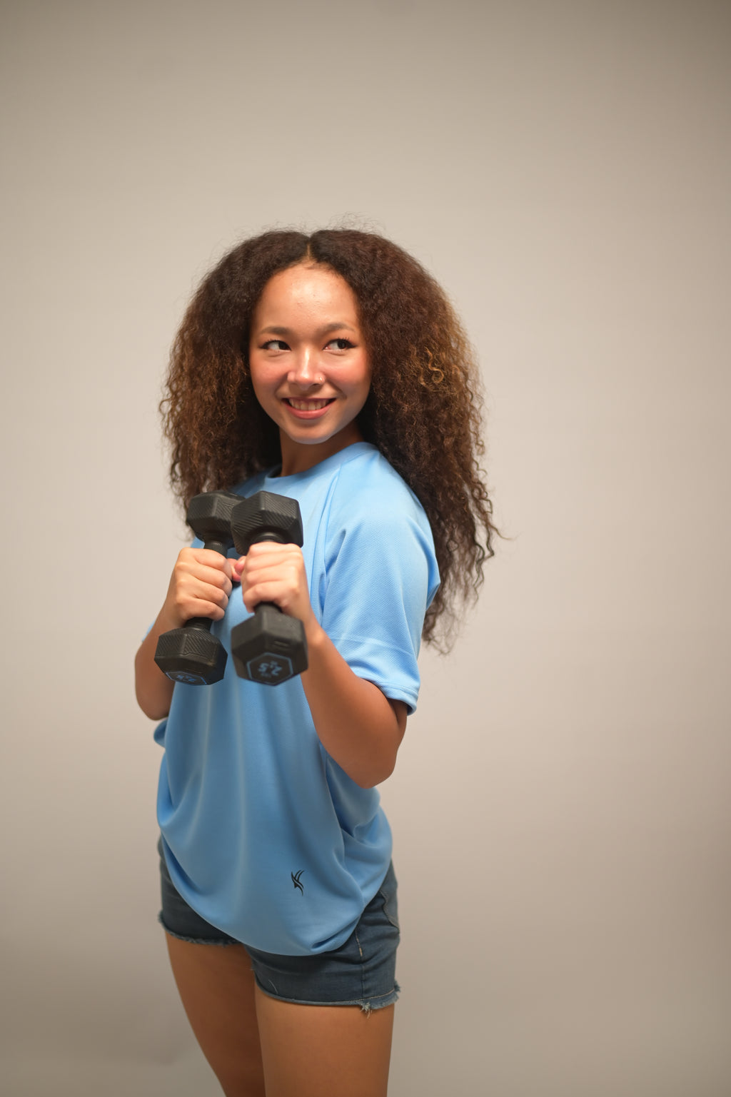 Iced Aqua Pro-Performance Dot-Knit Tee (4-Way Stretch)