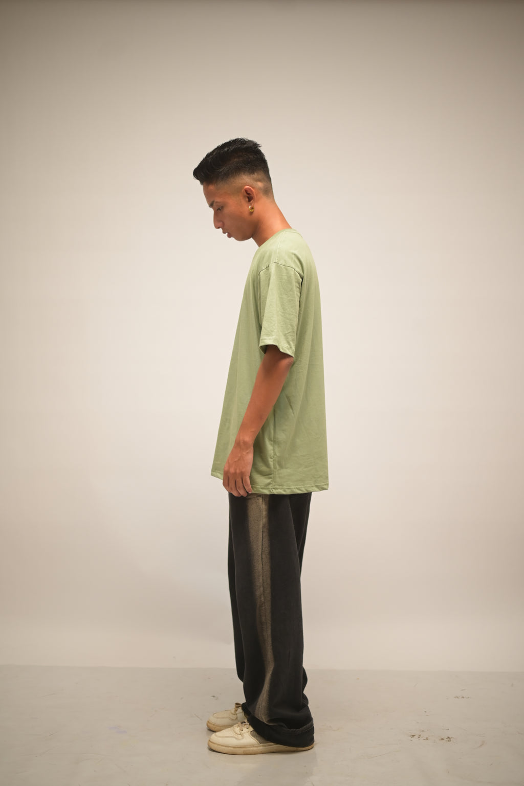 Sage Green Bio-Luxe Ultra-Soft Tee (Zero-Pill Cotton)