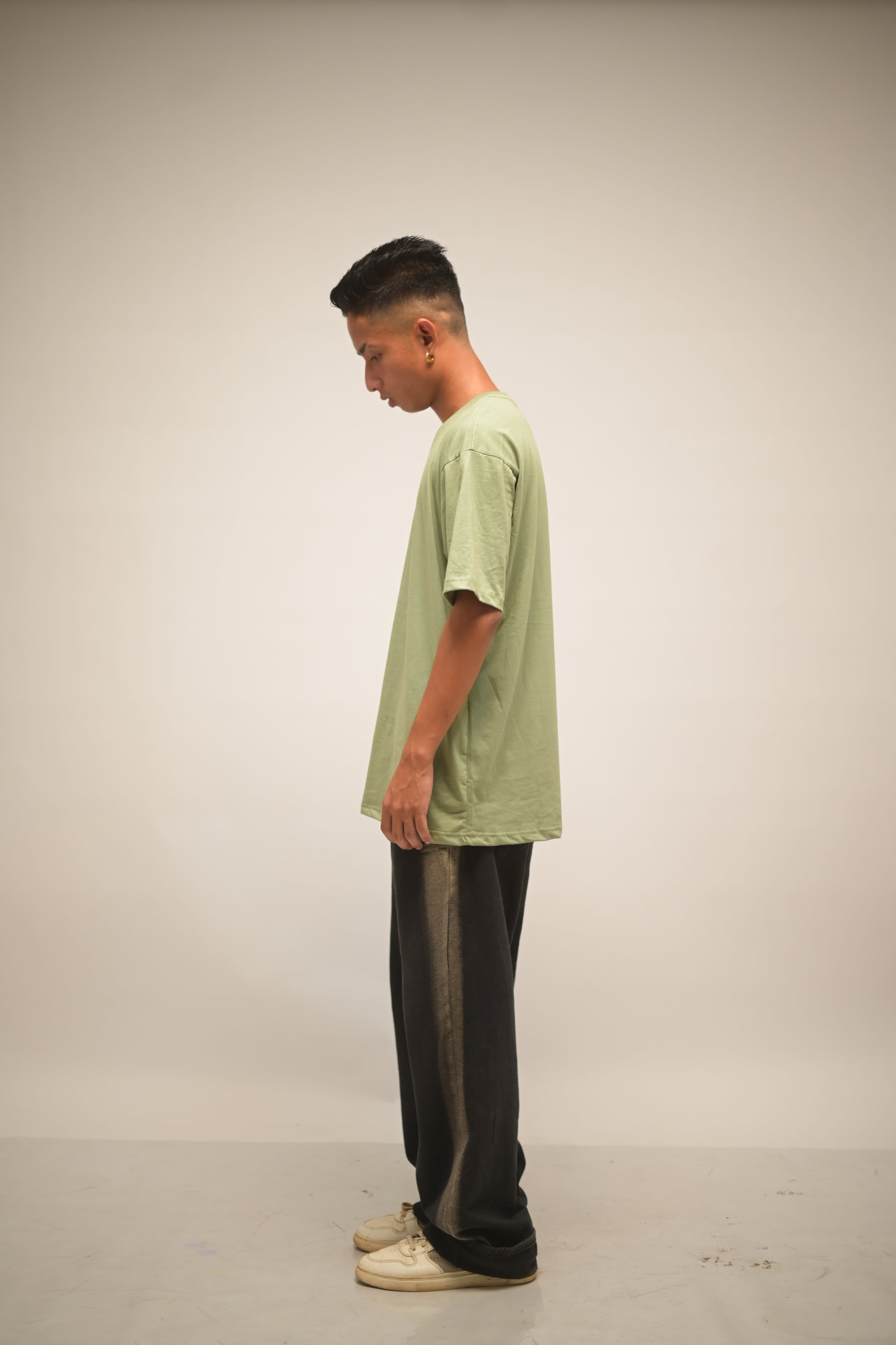 Sage Green Bio-Luxe Ultra-Soft Tee (Zero-Pill Cotton)