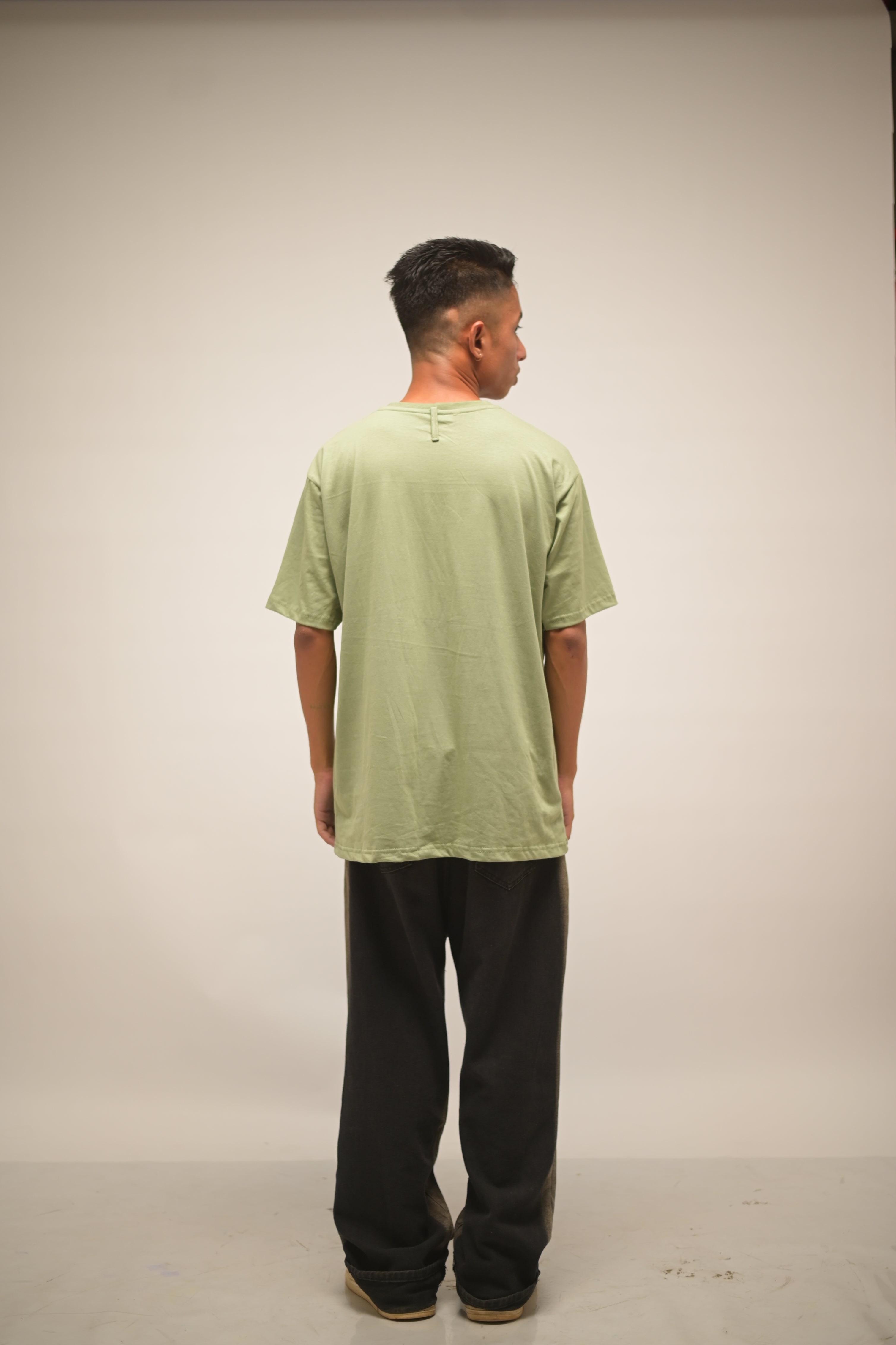 Sage Green Bio-Luxe Ultra-Soft Tee (Zero-Pill Cotton)
