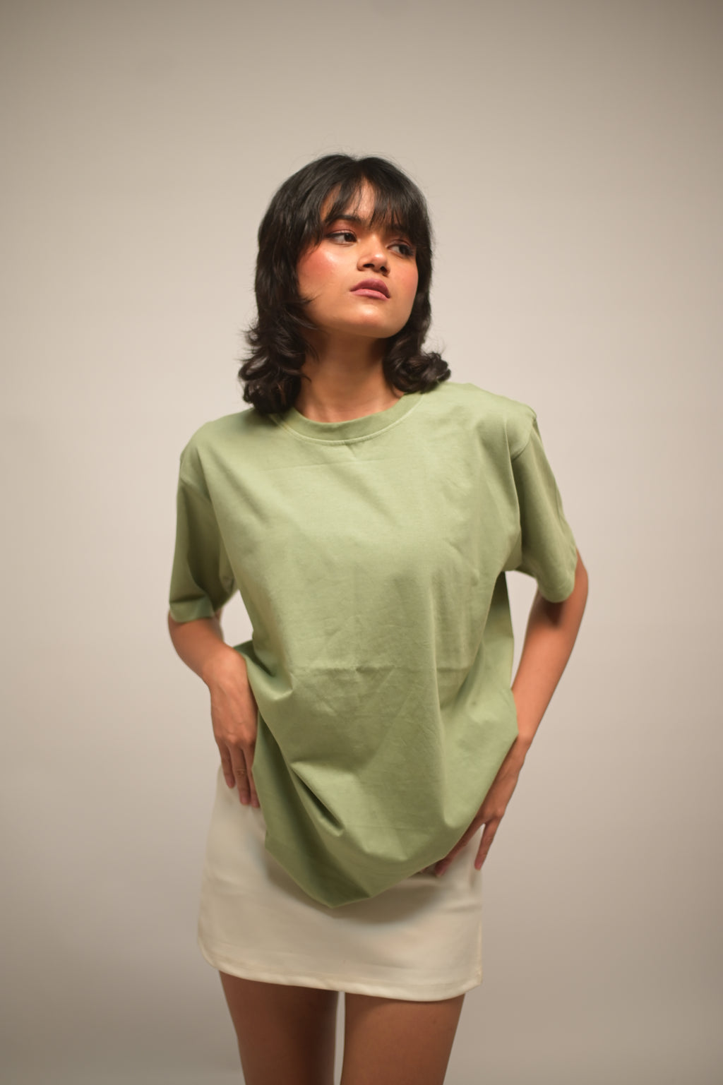 Sage Green Bio-Luxe Ultra-Soft Tee (Zero-Pill Cotton)