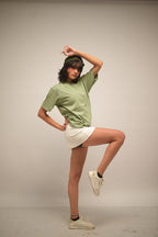 Sage Green Bio-Luxe Ultra-Soft Tee (Zero-Pill Cotton)