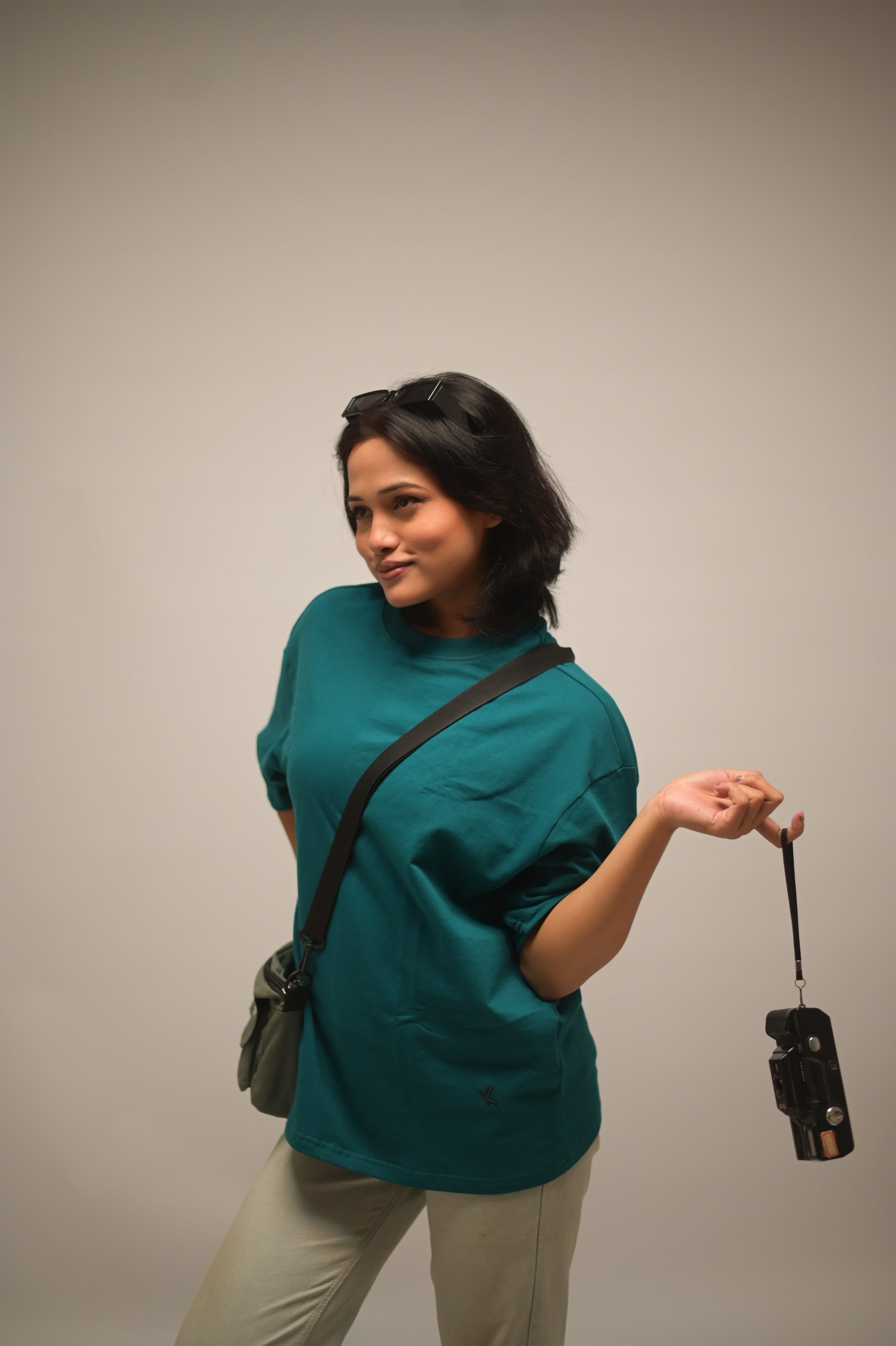 Teal Green Heavyweight Luxury Oversized Tee (220 GSM)