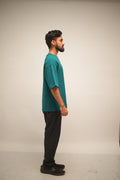 Teal Green Heavyweight Luxury Oversized Tee (220 GSM)