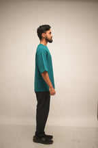 Teal Green Heavyweight Luxury Oversized Tee (220 GSM)