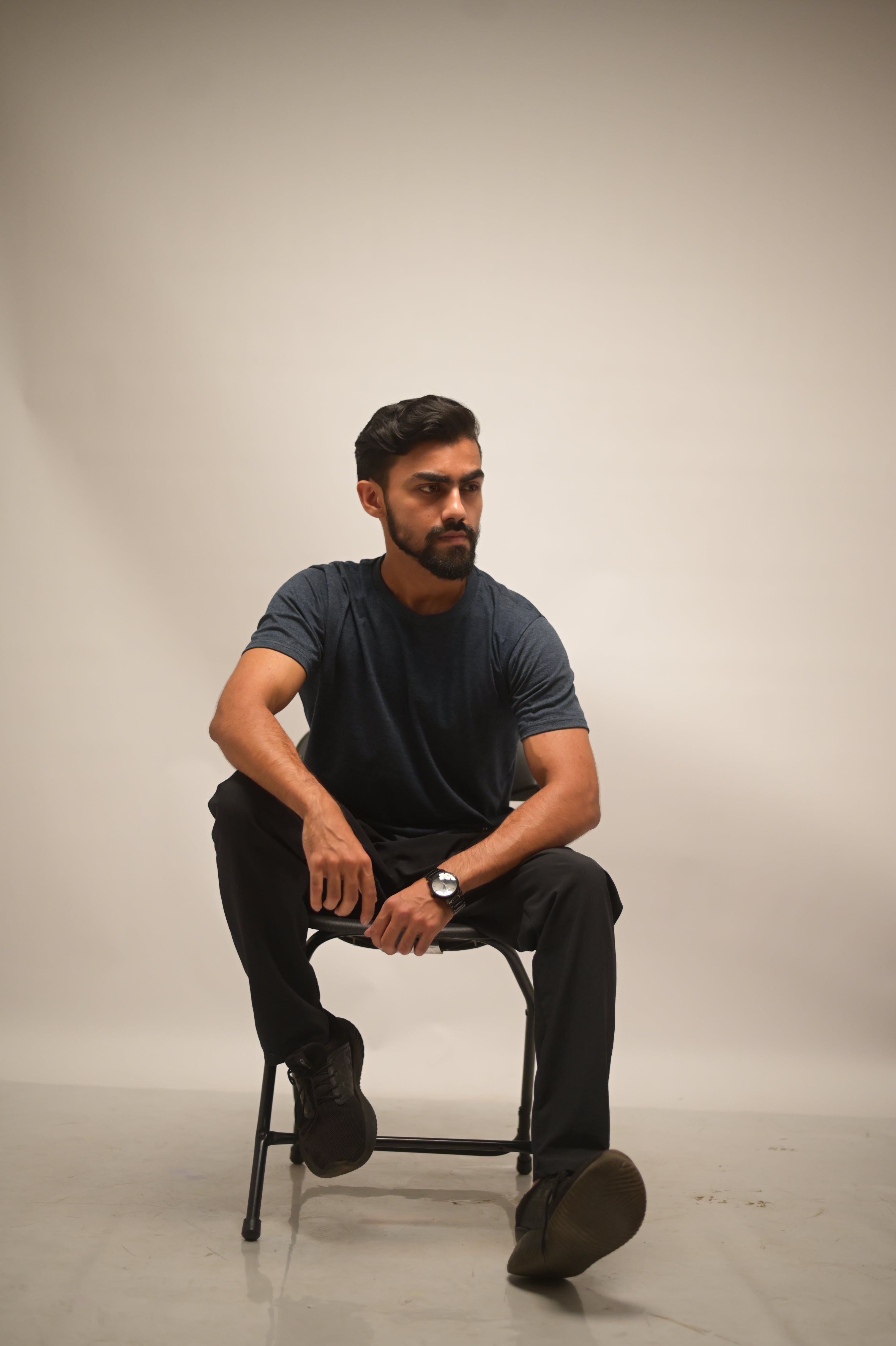 Granite Grey Melange Everyday Essential Tee (Regular Fit)