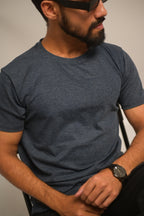 Granite Grey Melange Everyday Essential Tee (Regular Fit)