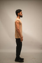 Light Taupe Essential Muscle Tank (Shape-Retention Fit)