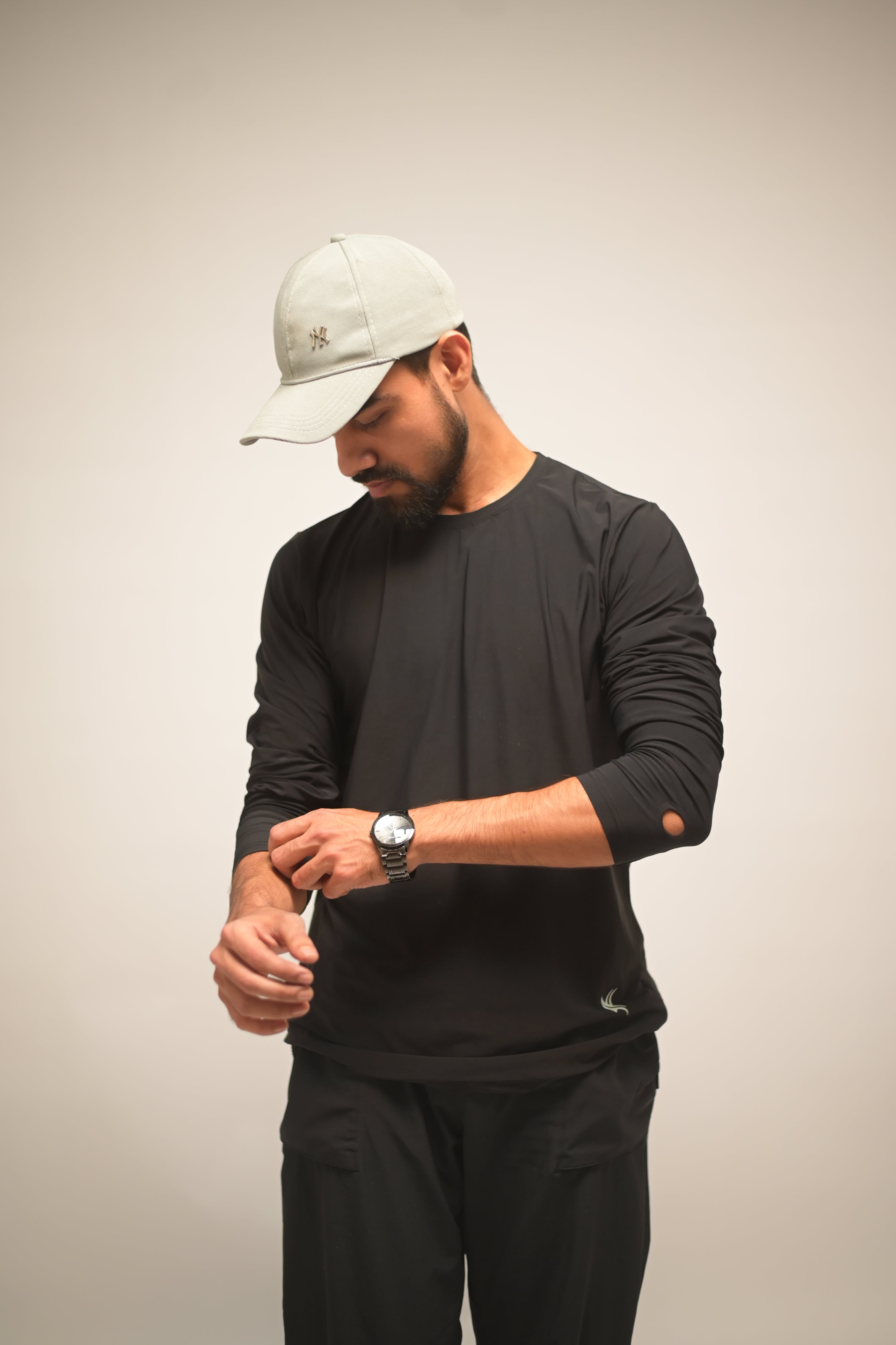 Stealth Black Pro-Active Long Sleeve (Compression Fit)