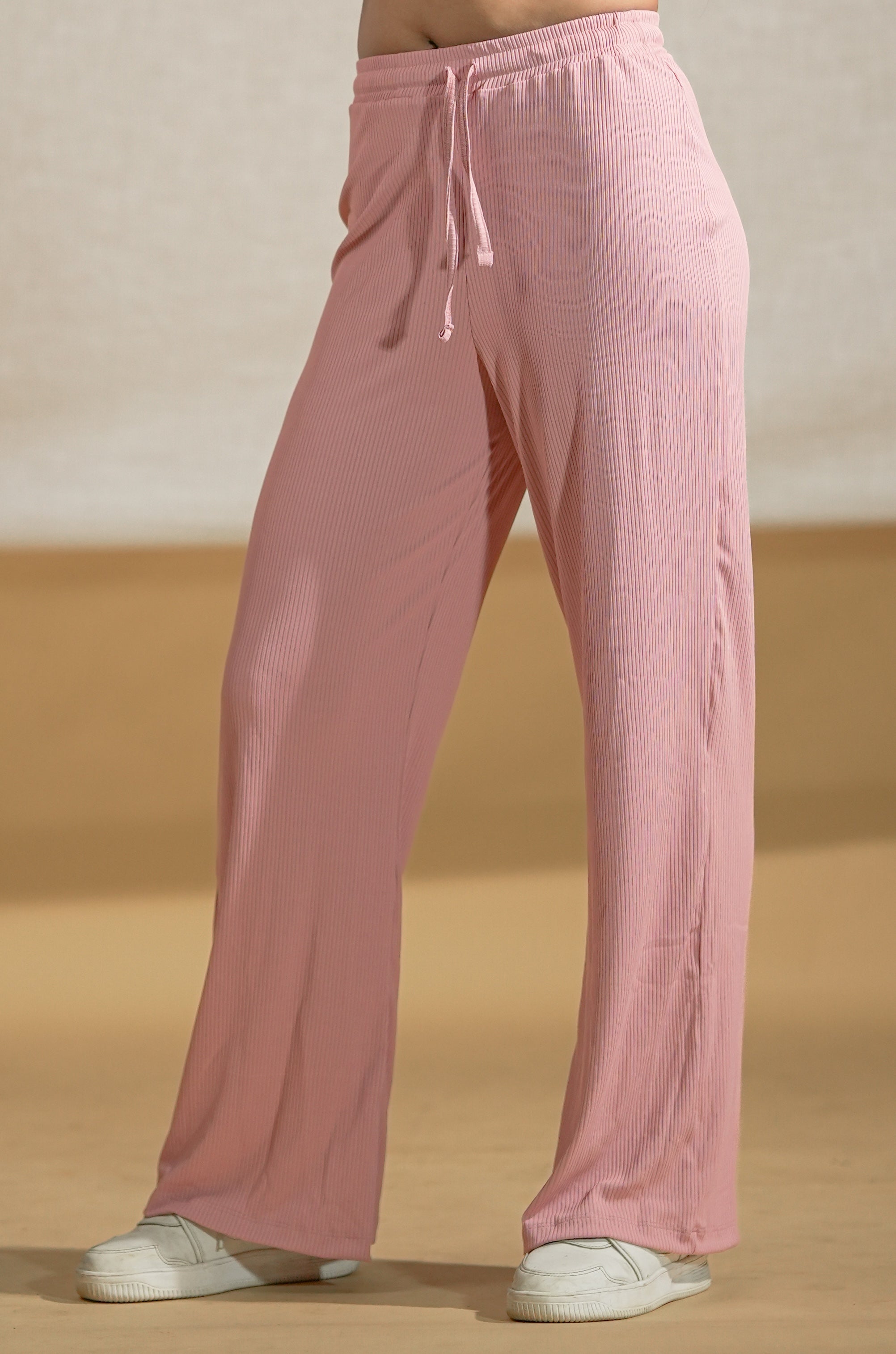 Dusty Rose Wide Leg Pants
