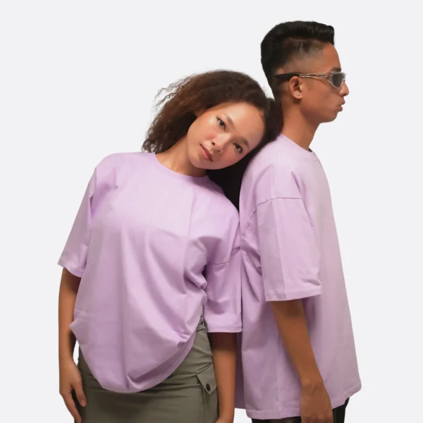 Lavender Dream Tee: 6 Lightweight Features in 220 GSM French Terry - Image 3