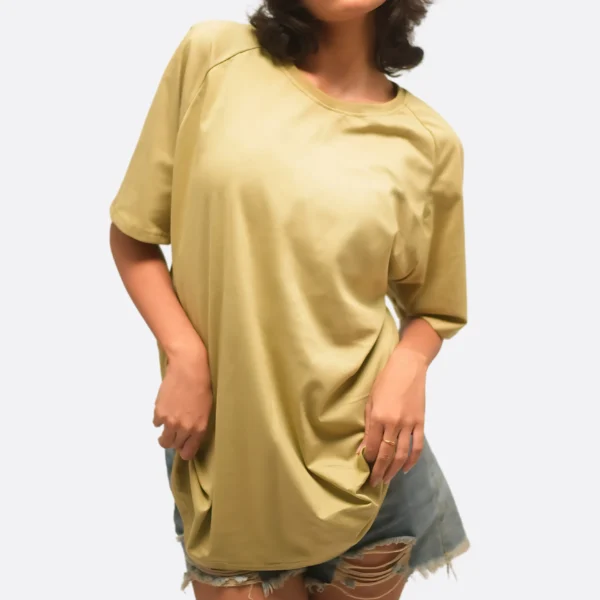 Buttercream Breeze Tee: 5 Bio-Washed Performance Features for Effortless Style - Image 4