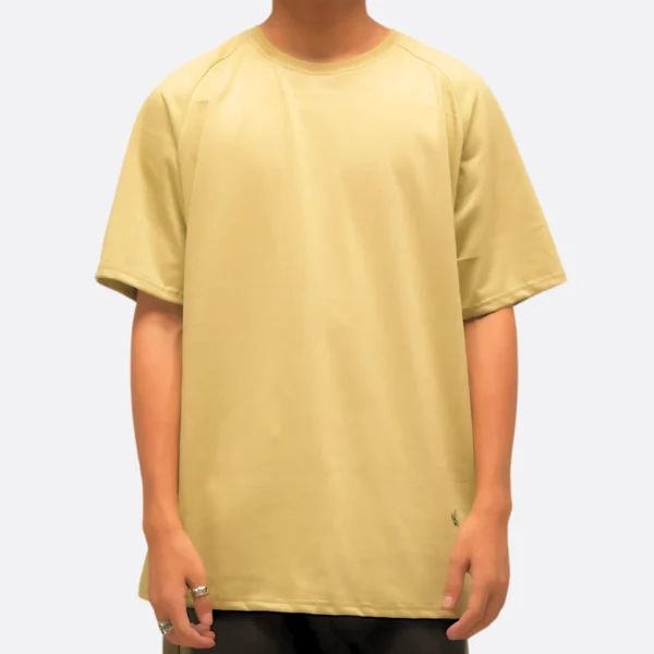 Buttercream Breeze Tee: 5 Bio-Washed Performance Features for Effortless Style - Image 2