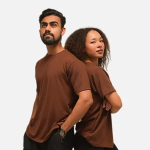 Earth Wave Tee : Best Breathable Waffle Knit Brown T-Shirt