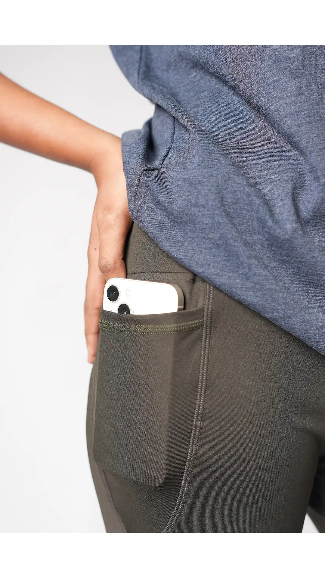 Graphite Core Mid Rise Leggings (With Pocket)