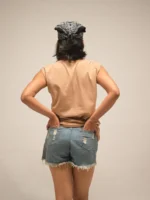 Beige Sleeveless Tank Top - Image 4