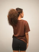 Earth Waffle Knit Brown T-Shirt - Image 5