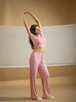 Dusty Rose Co Ord Set Half Sleeve - Image 5