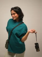 Olive Mist Terry Tee - Image 2