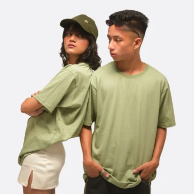 100% Cotton Jersey Tshirt Sage Green