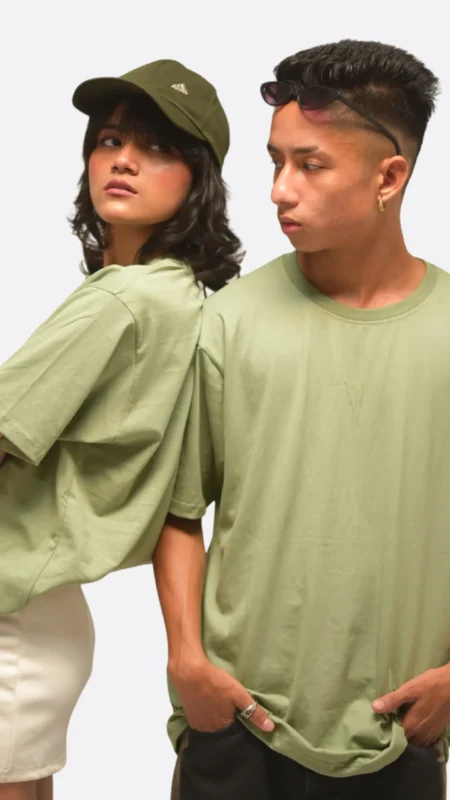 100% Cotton Jersey Tshirt Sage Green