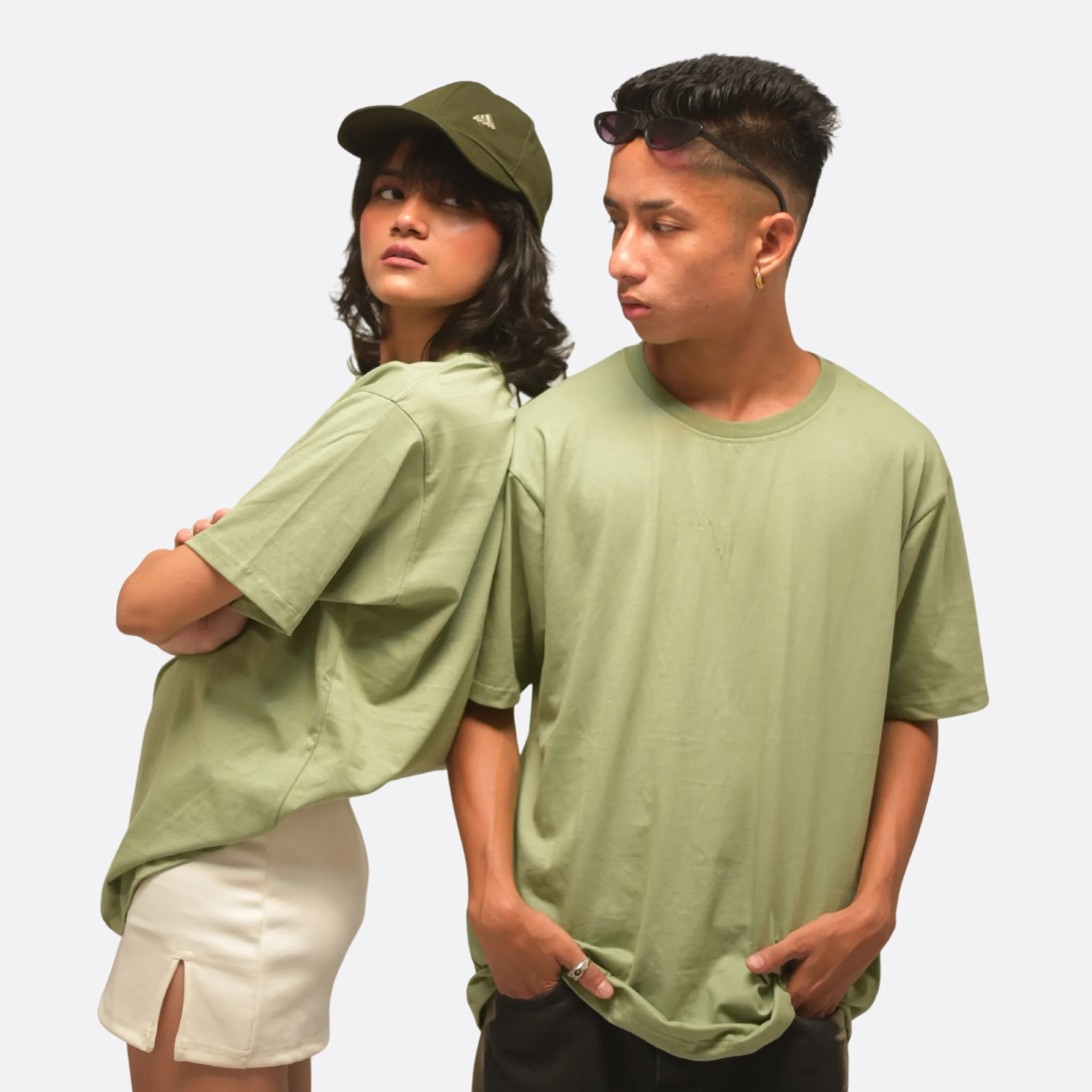 Sage Green Bio-Luxe T-Shirt00001 100% Cotton Jersey Tshirt Sage Green