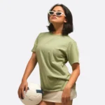 100% Cotton Jersey Tshirt Sage Green