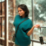 teal green oversized half sleeves t shirt 260 gsm