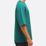 teal green oversized half sleeves t shirt 260 gsm